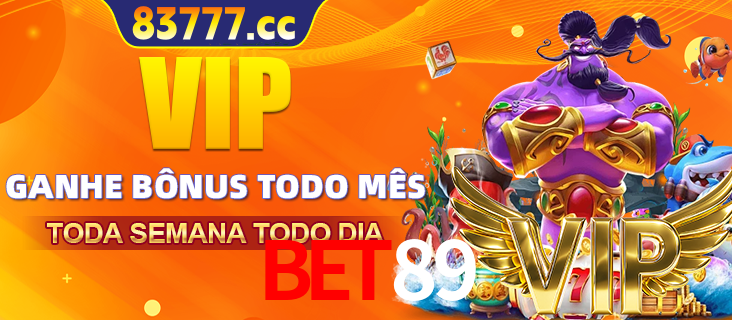 Banner promocional do BET89 oferecendo 100% de recompensas adicionais contínuas para quem fizer o login diário (Daily sign-in), com um mascote de coelho.