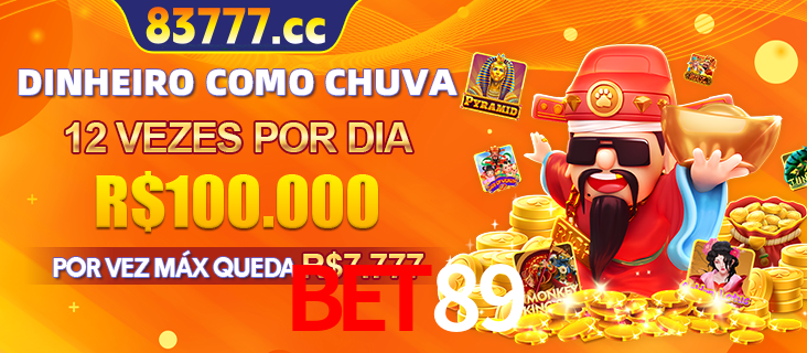 Banner do programa de recompensas Recomende para amigos do BET89, detalhando os bônus por convidar amigos, com prêmios que chegam a R$288.888.